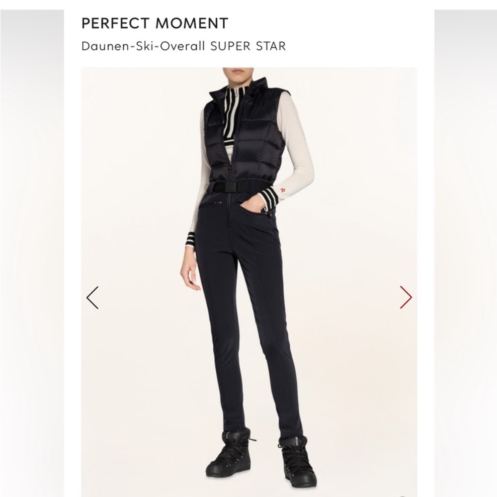 Perfect Moment
Women's Black Super Star Quilted Down Ski Suit